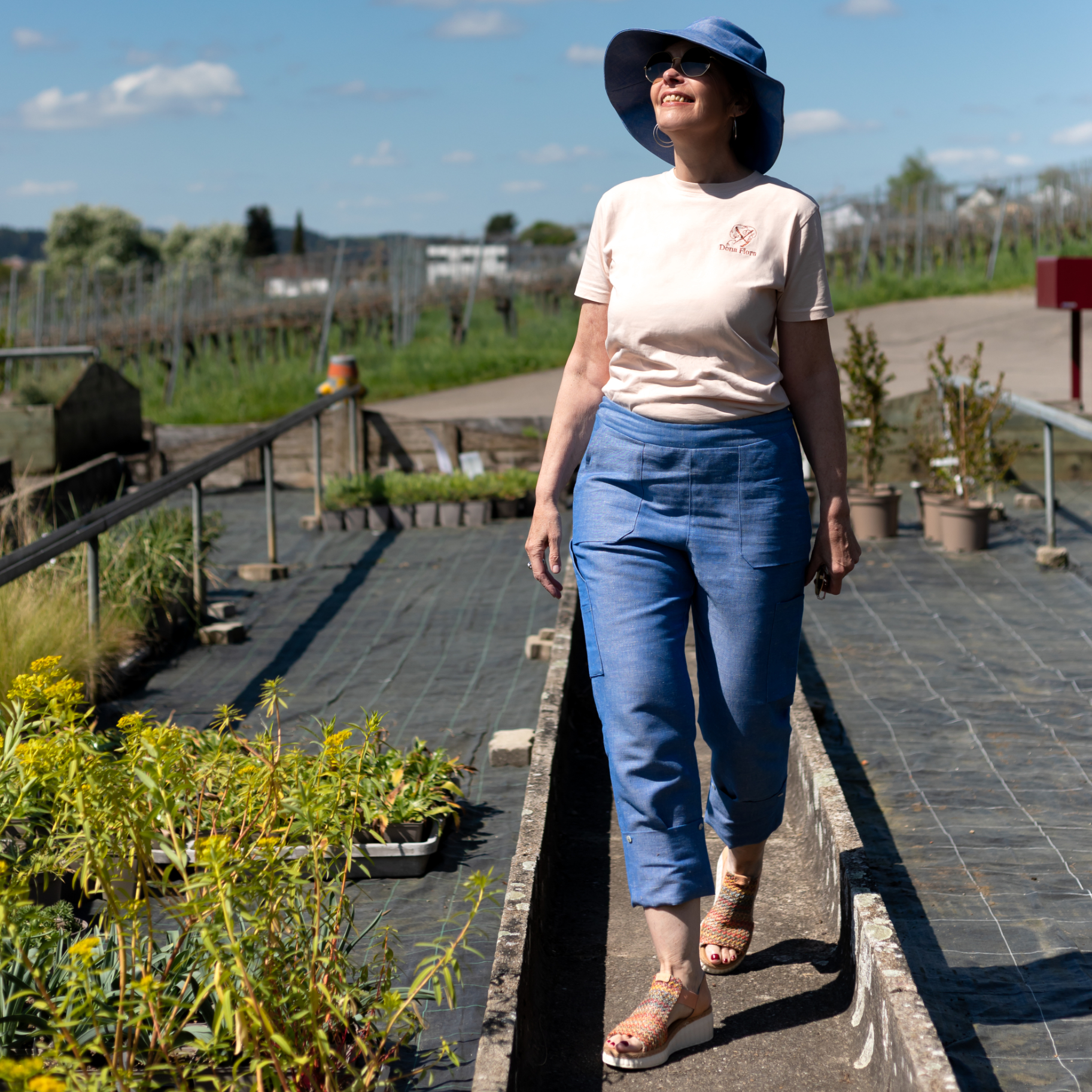 Leichte Erntehose für den Sommer aus Halbleinen – Bild 3
