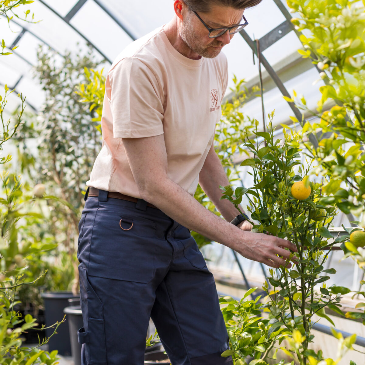 Herrengartenhose aus Biobaumwolle lang